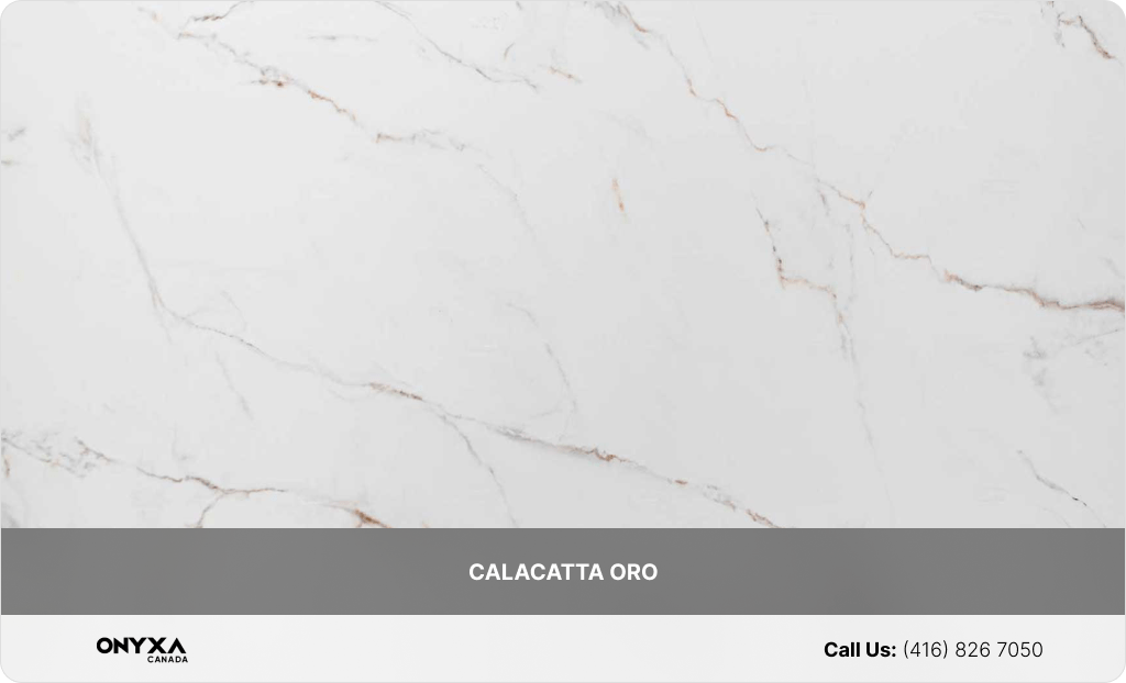 Porcelain Slabs for Shower Walls - CALACATTA ORO