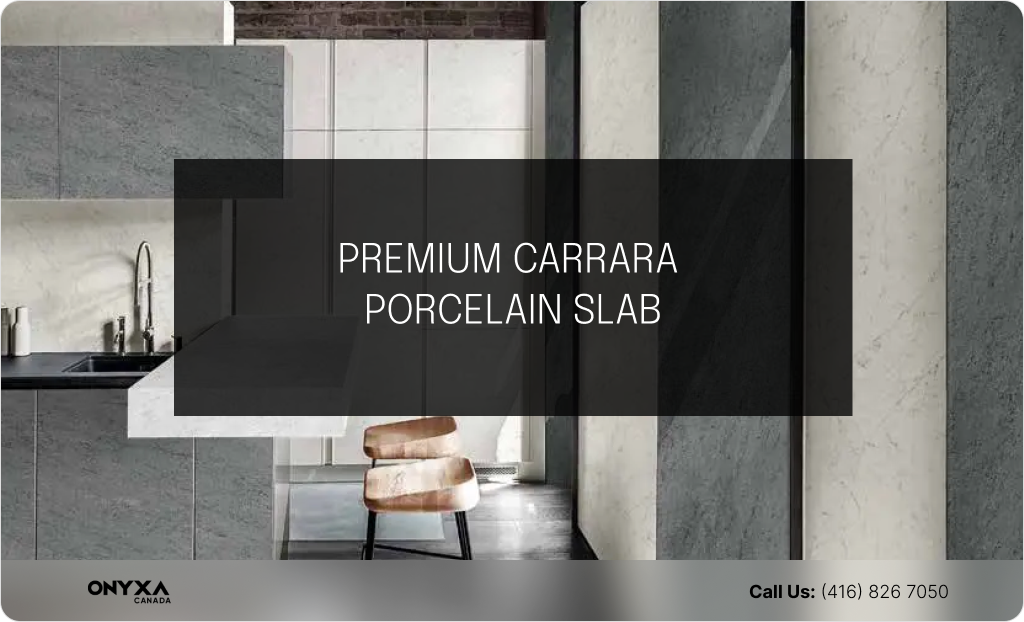 Best Porcelain Countertops Design Trends in 2024 4 PREMIUM CARRARA PORCELAIN SLAB