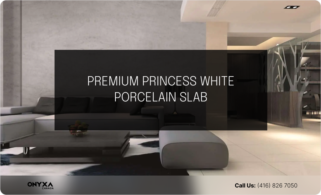 Best Porcelain Countertops Design Trends in 2024 16 PREMIUM PRINCESS WHITE PORCELAIN SLAB