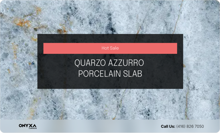 Heat Resistant Kitchen Countertop Materials in 2024 5 QUARZO AZZURRO PORCELAIN SLAB 1